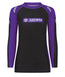 Ladies IBJJF Ranked Long Sleeve Rash Guard - Purple