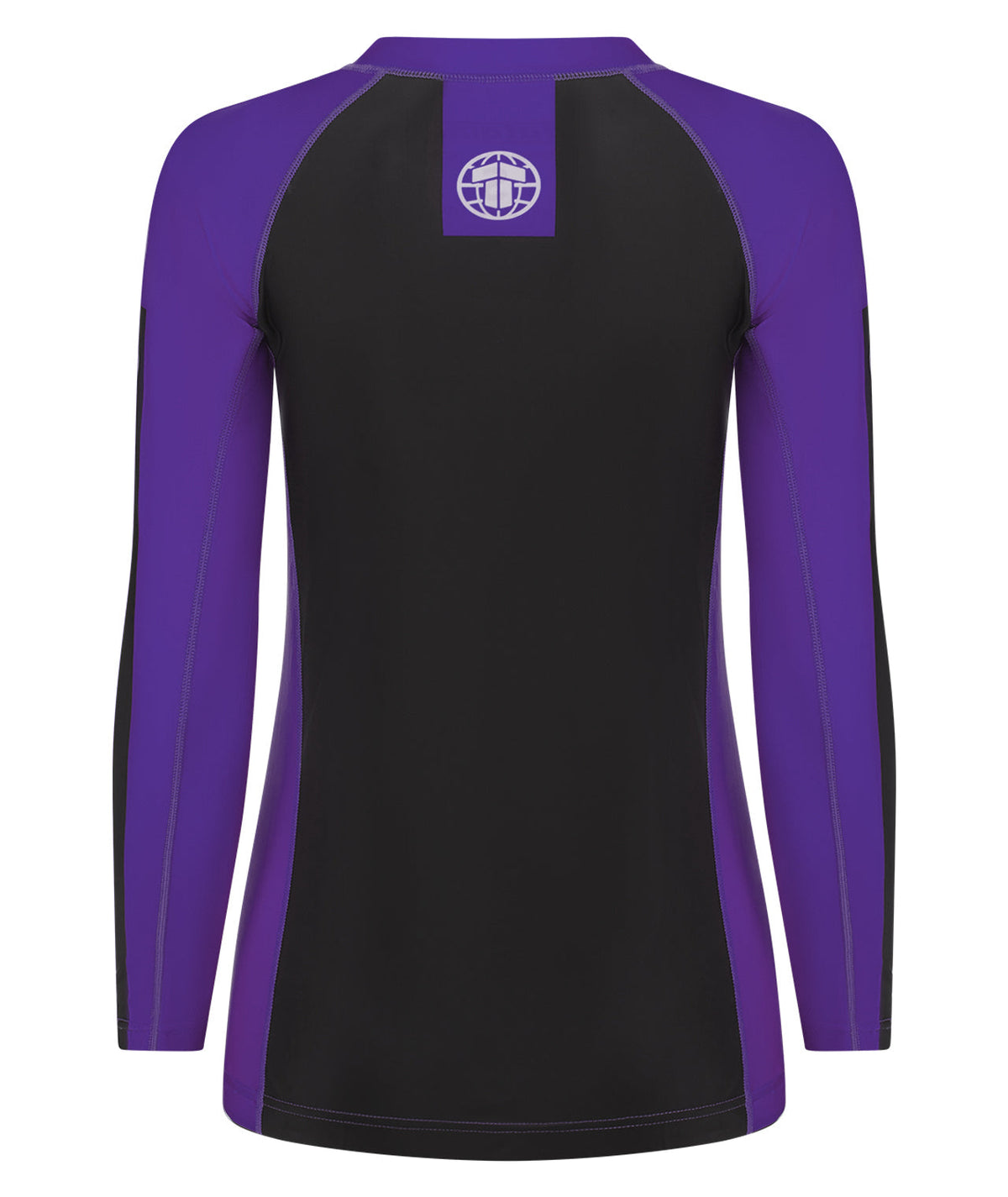 Ladies IBJJF Ranked Long Sleeve Rash Guard - Purple
