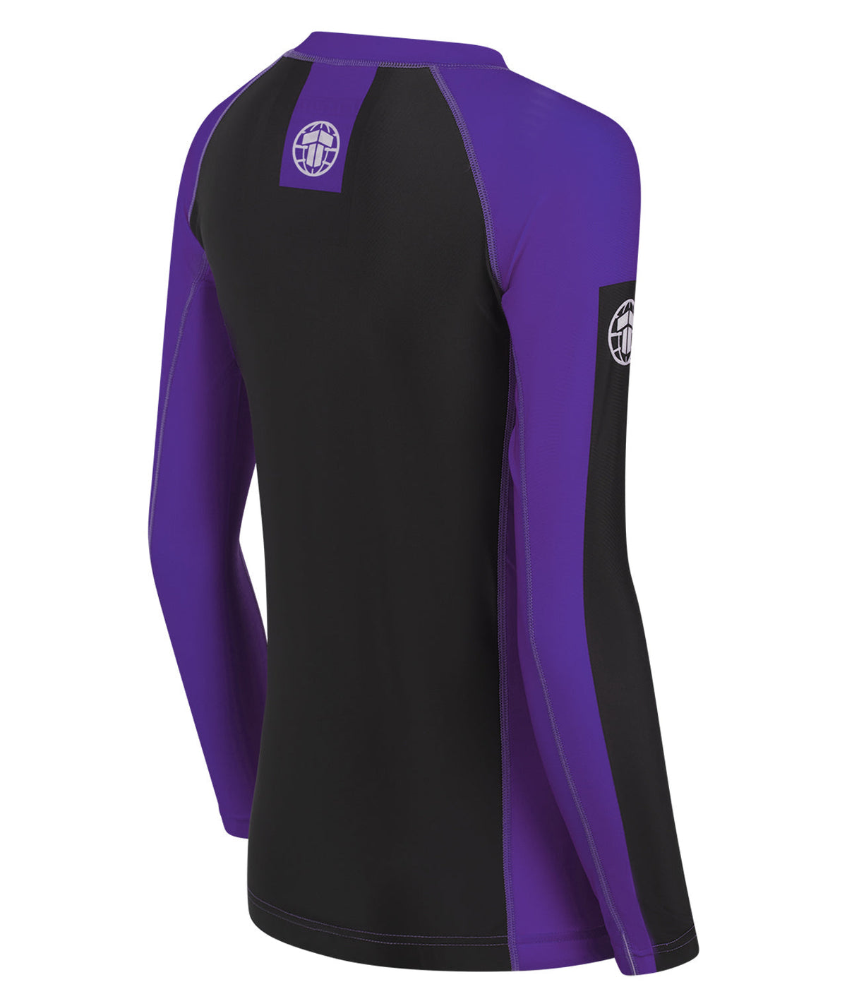Ladies IBJJF Ranked Long Sleeve Rash Guard - Purple