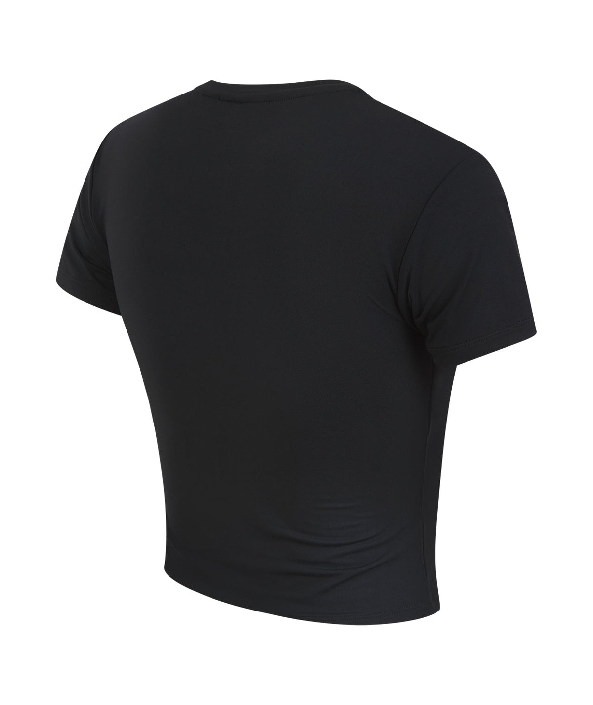 Ladies Luxe Cropped T-Shirt - Black
