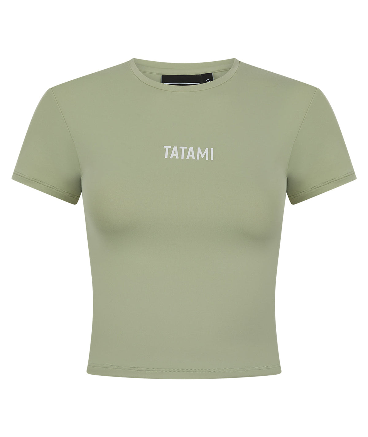Ladies Luxe Cropped T-Shirt - Sage