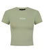 Ladies Luxe Cropped T-Shirt - Sage