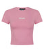 Ladies Luxe Cropped T-Shirt - Blush