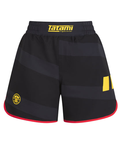 Ladies Tatami Nomad Shorts - Black & Red