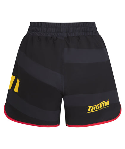 Ladies Tatami Nomad Shorts - Black & Red