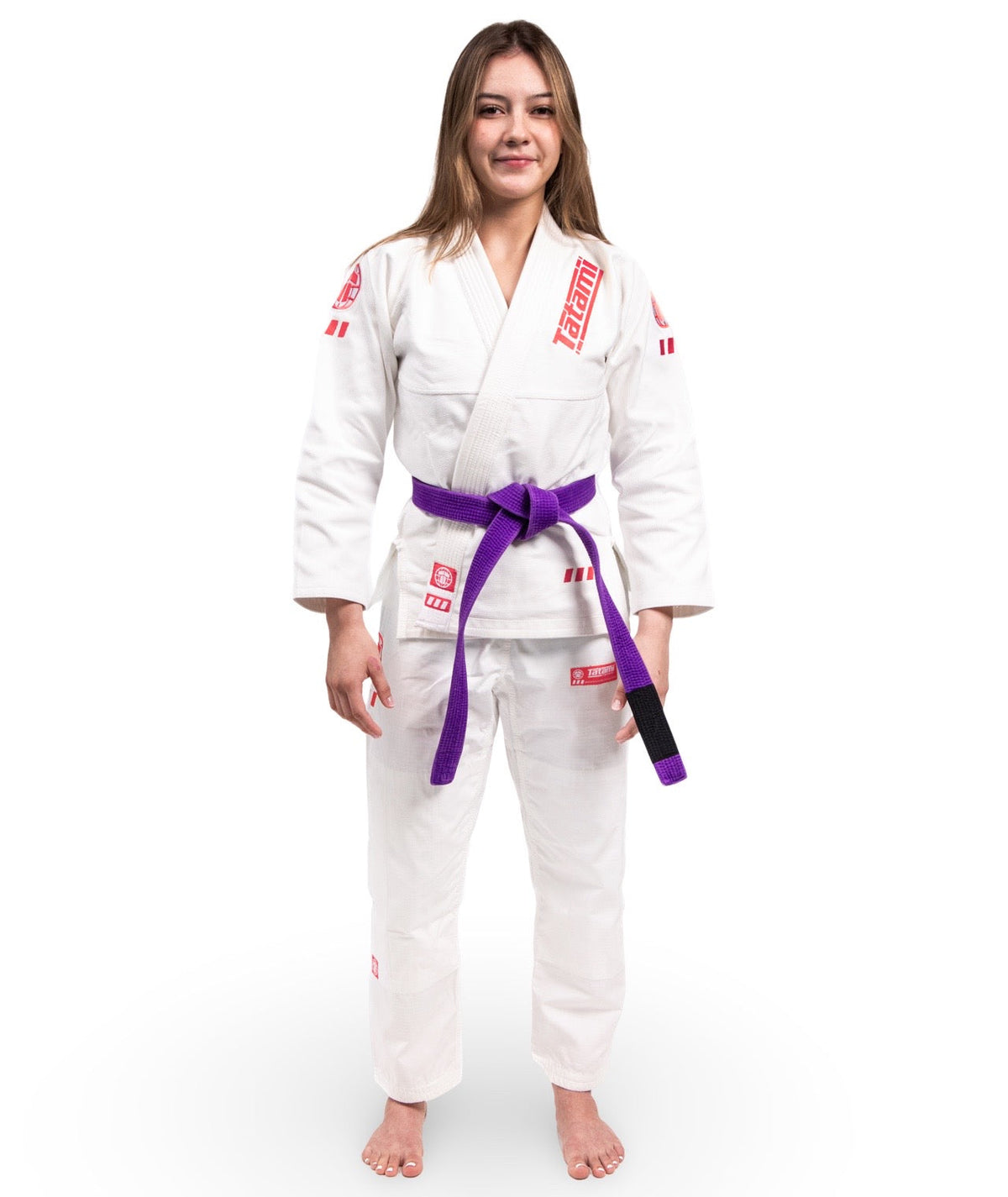 Ladies Pro Series Gi - White & Wild Rose