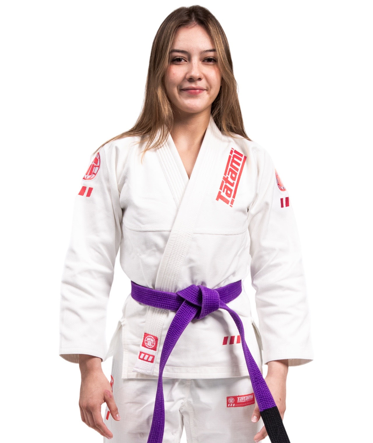 Roses Gi Ladies Pro Series Gi - White & Wild Rose – Tatami Fightwear Australia