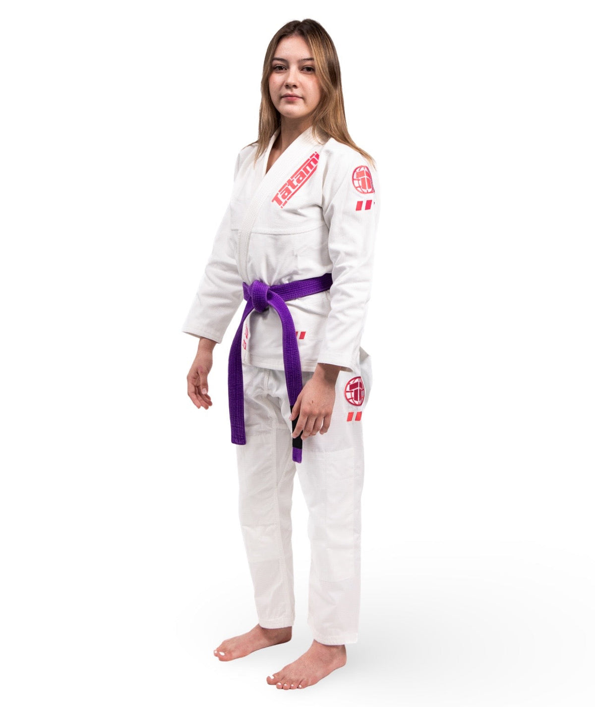 Ladies Pro Series Gi - White & Wild Rose