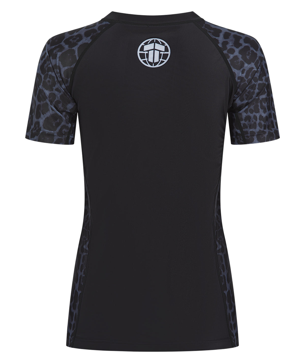 Ladies Recharged Rash Guard - Grey Leopard