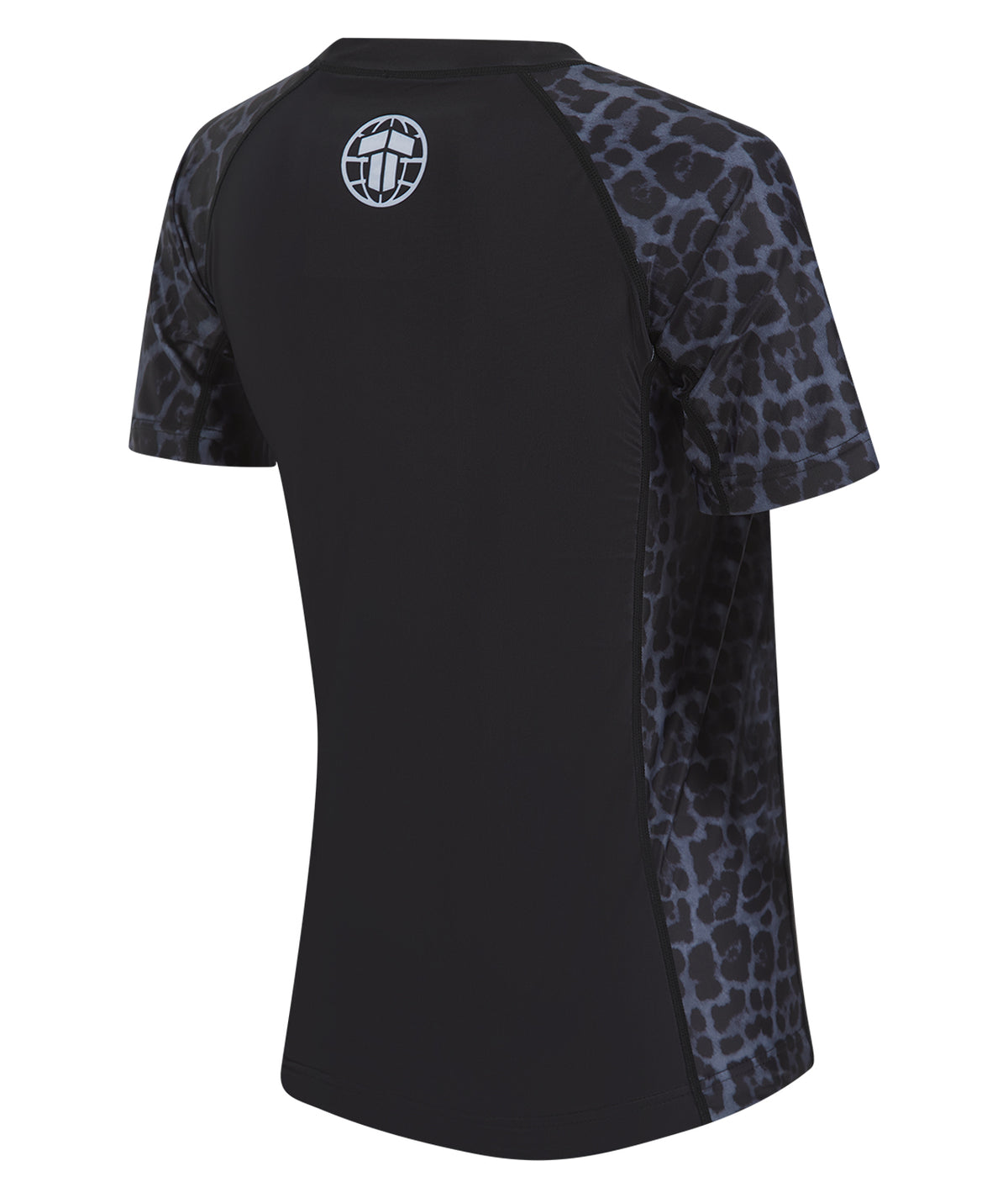 Ladies Recharged Rash Guard - Grey Leopard