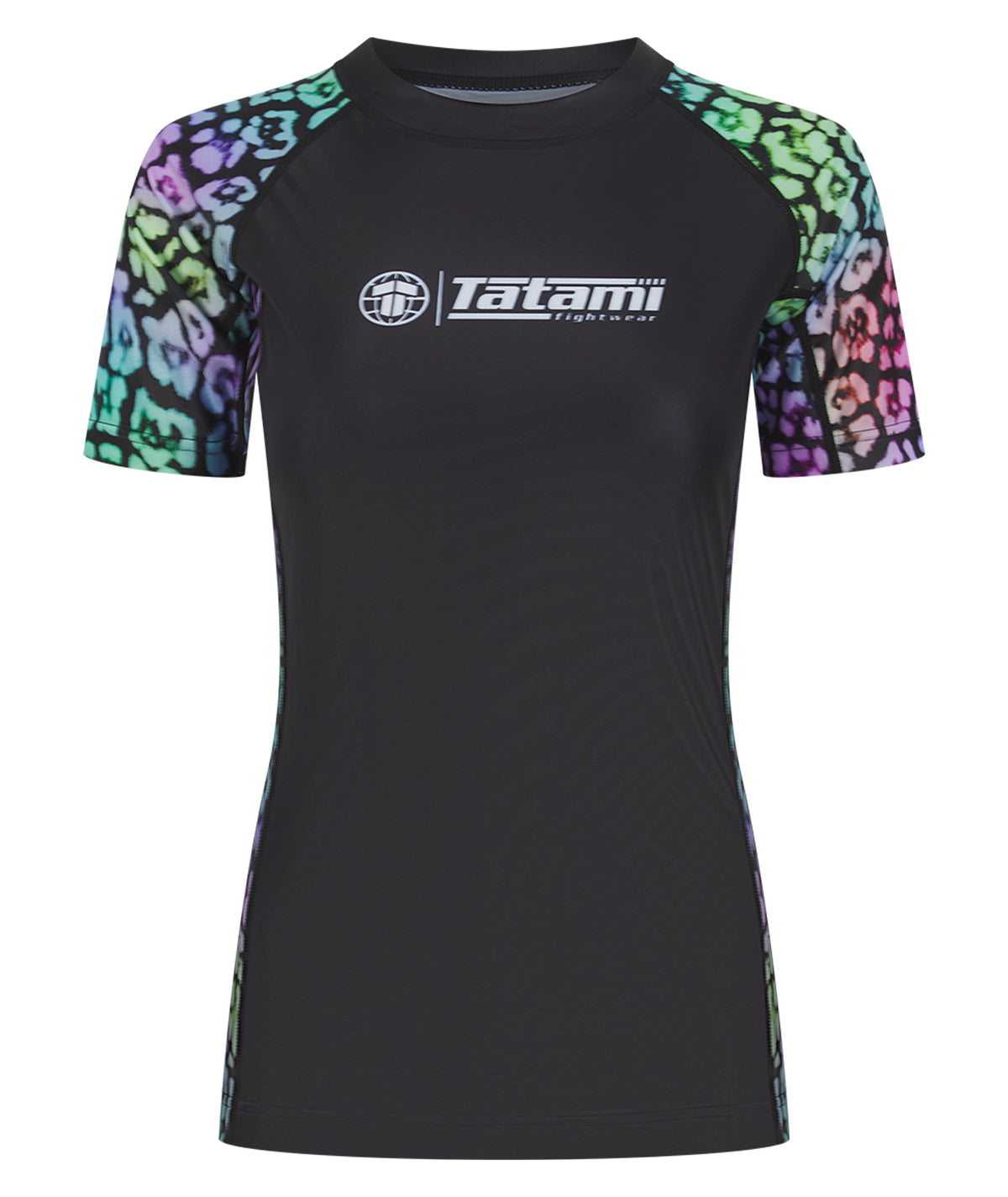 Ladies Recharged Rash Guard - Multi Leopard