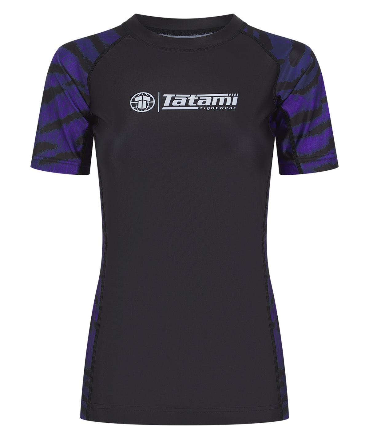 Ladies Recharged Rash Guard - Purple Tiger