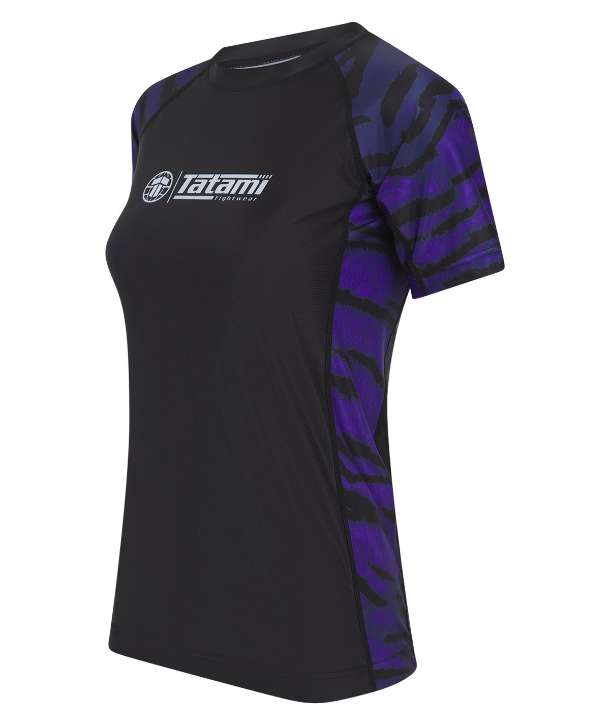 Ladies Recharged Rash Guard - Purple Tiger
