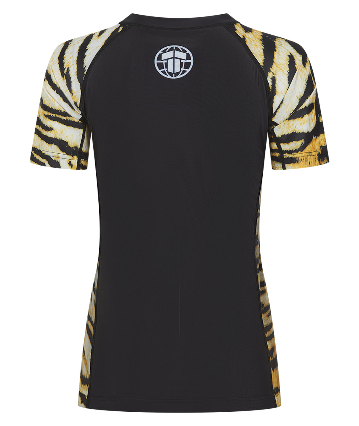 Ladies Recharged Rash Guard - Yellow Tiger