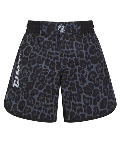 Ladies Recharged Grappling Shorts - Grey Leopard