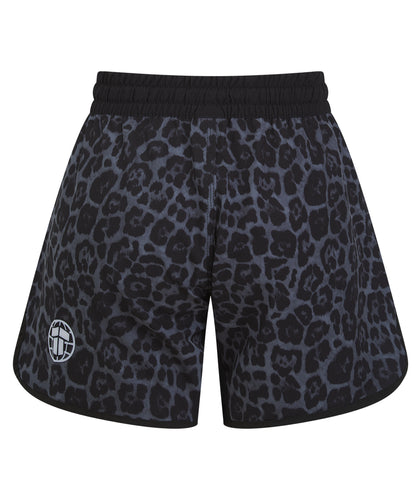 Ladies Recharged Grappling Shorts - Grey Leopard