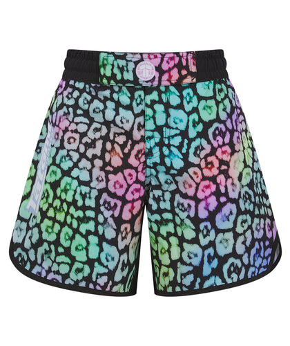 Ladies Recharged Grappling Shorts - Multi Leopard