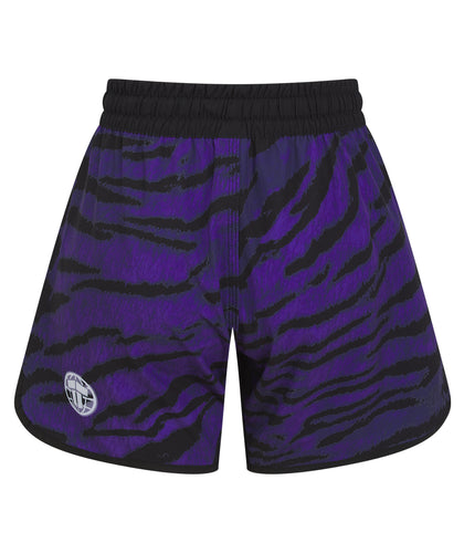 Ladies Recharged Grappling Shorts - Purple Tiger