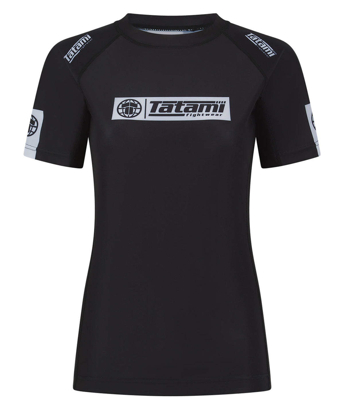 Ladies IBJJF Ranked Short Sleeve Rash Guard - Black