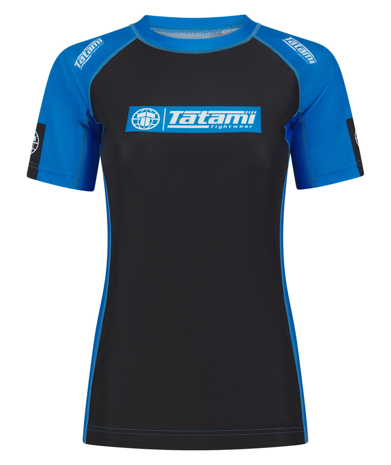 Ladies IBJJF Ranked Short Sleeve Rash Guard - Blue – Tatami Fightwear ...