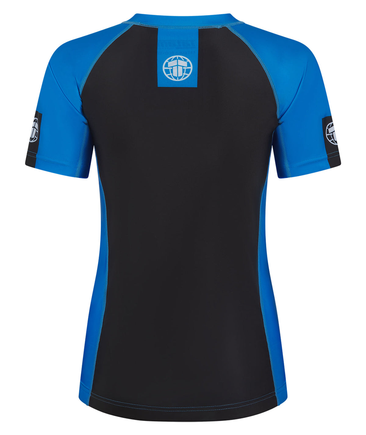 Ladies IBJJF Ranked Short Sleeve Rash Guard - Blue