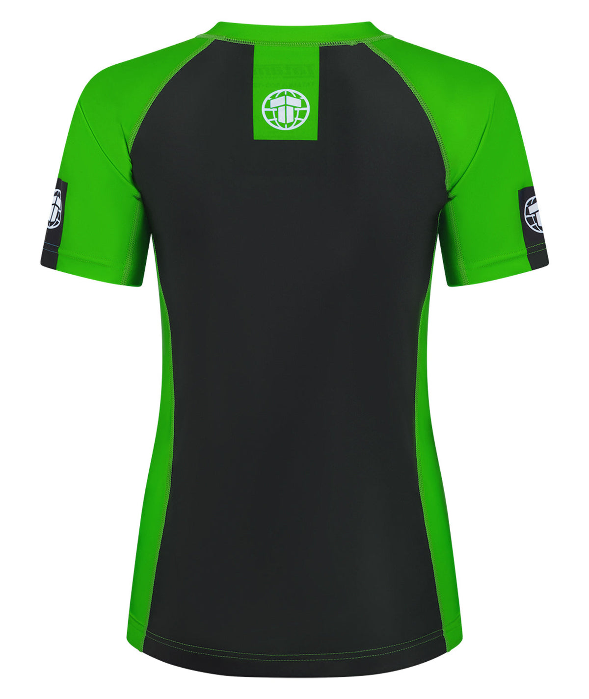Ladies IBJJF Ranked Short Sleeve Rash Guard - Green