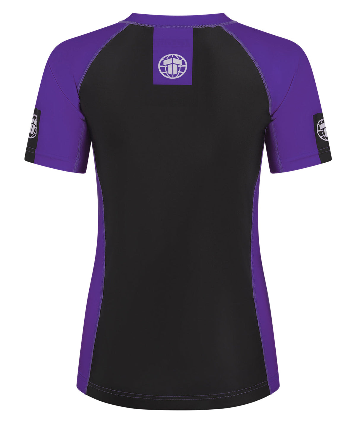 Ladies IBJJF Ranked Short Sleeve Rash Guard - Purple