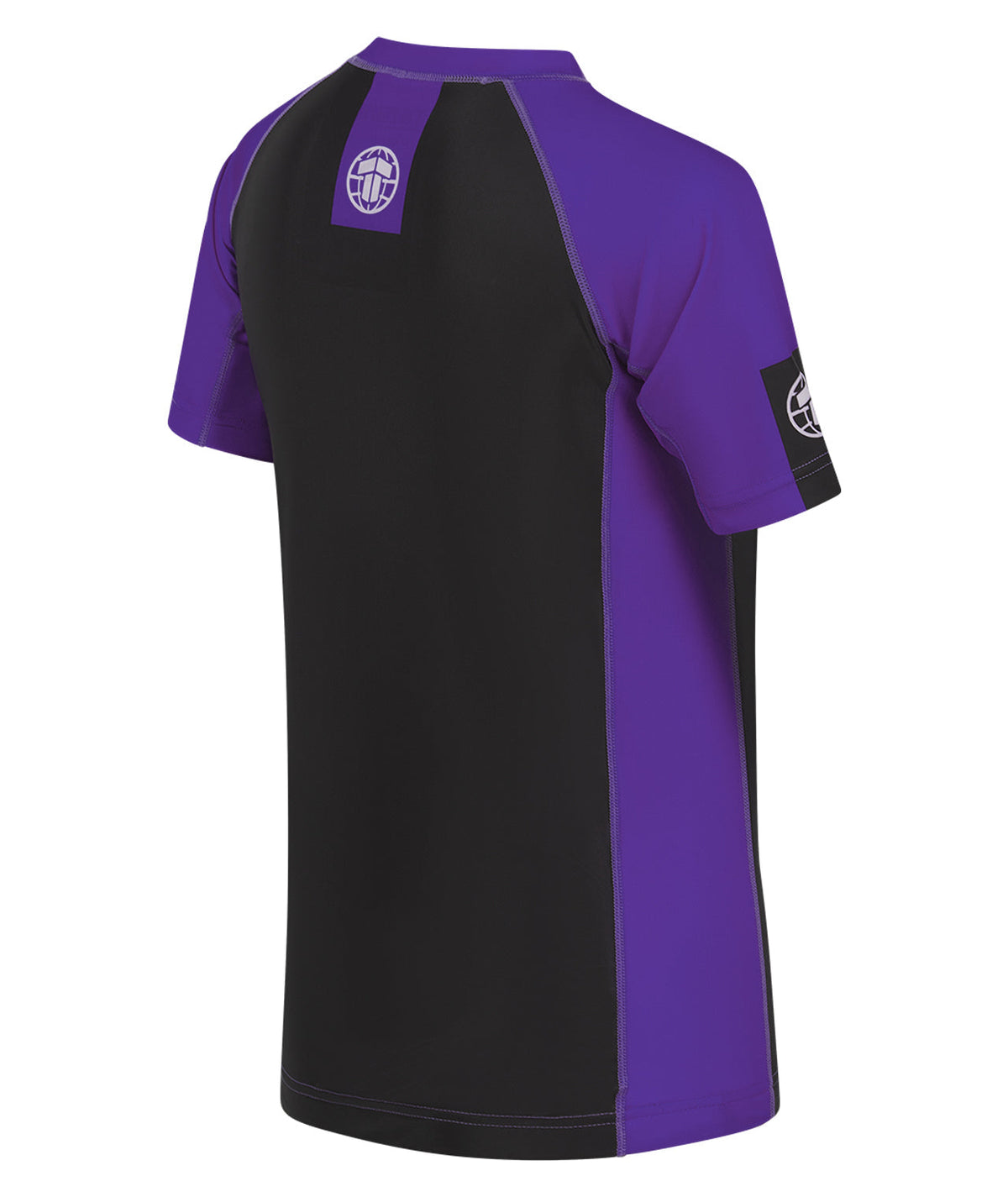 Ladies IBJJF Ranked Short Sleeve Rash Guard - Purple
