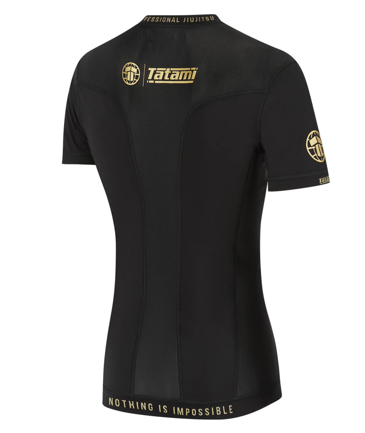 Ladies Tatami Pro Rash Guard - Black & Gold