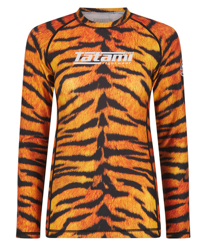 Ladies Helena Long Sleeve Rash Guard - Tiger