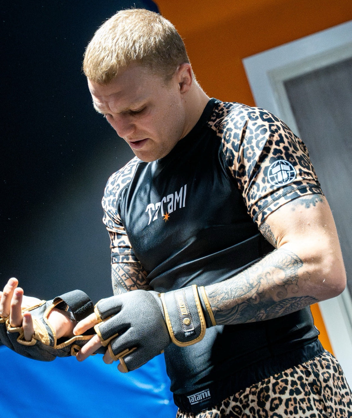 Tatami Short Sleeve Rash Guard - Leopard