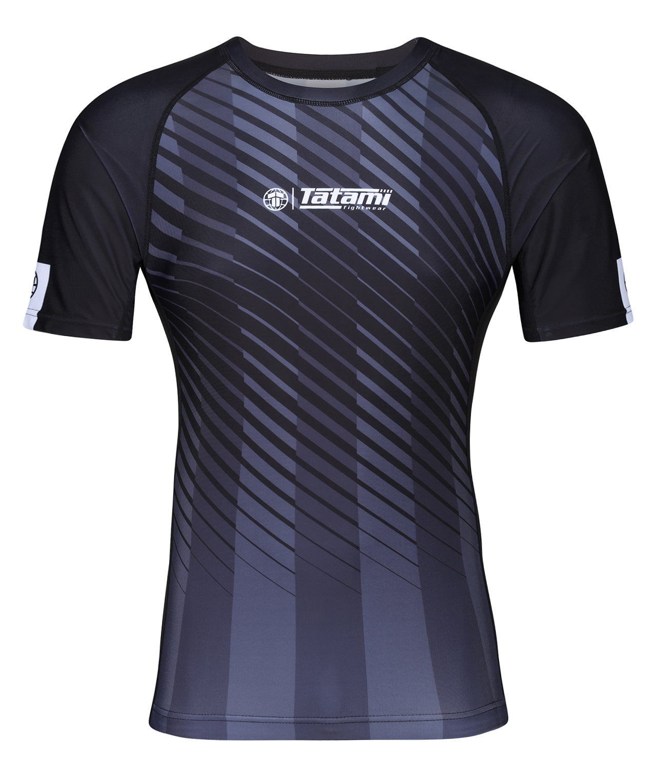 Abstract Rash Guard - Black & Grey – Tatami Fightwear Australia