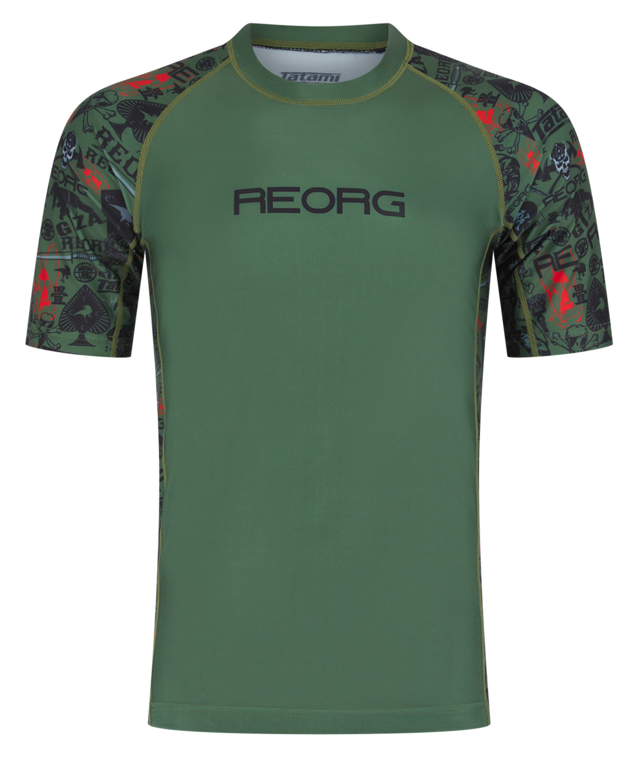 Reorg Collage Rash Guard - Khaki – Tatami Fightwear Australia