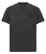 Tatami Globe Stonewashed T-Shirt - Black On Grey