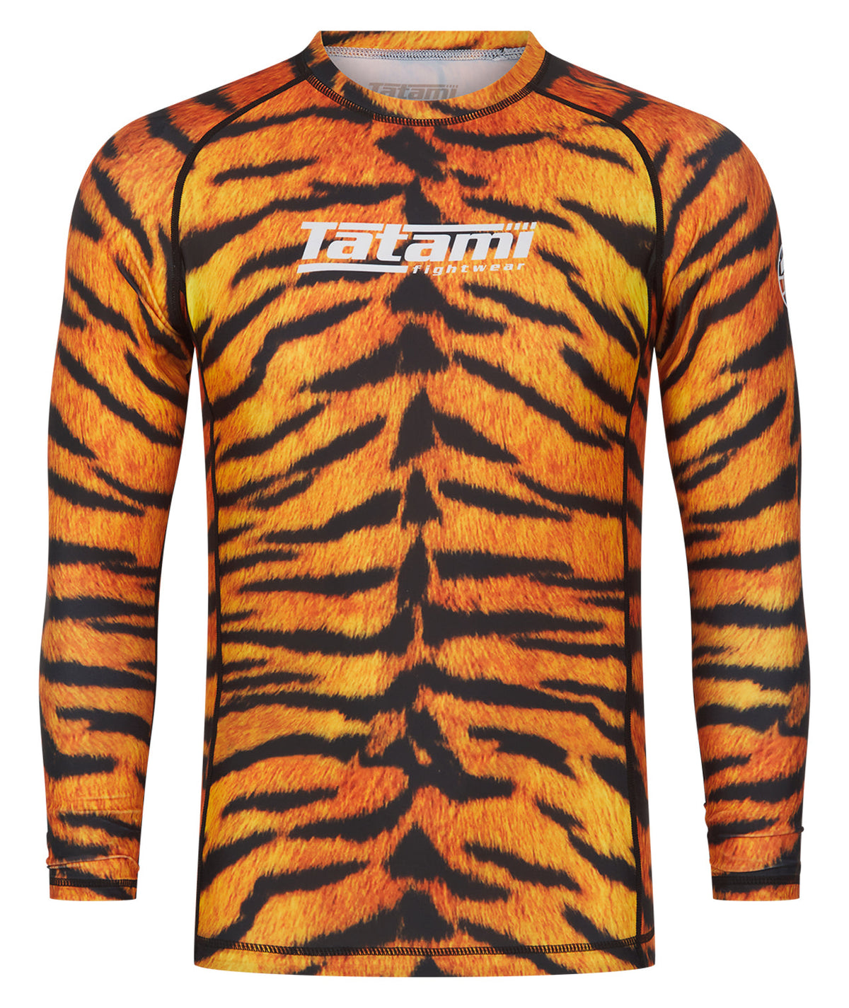 Mens Helena Long Sleeve Rash Guard - Tiger