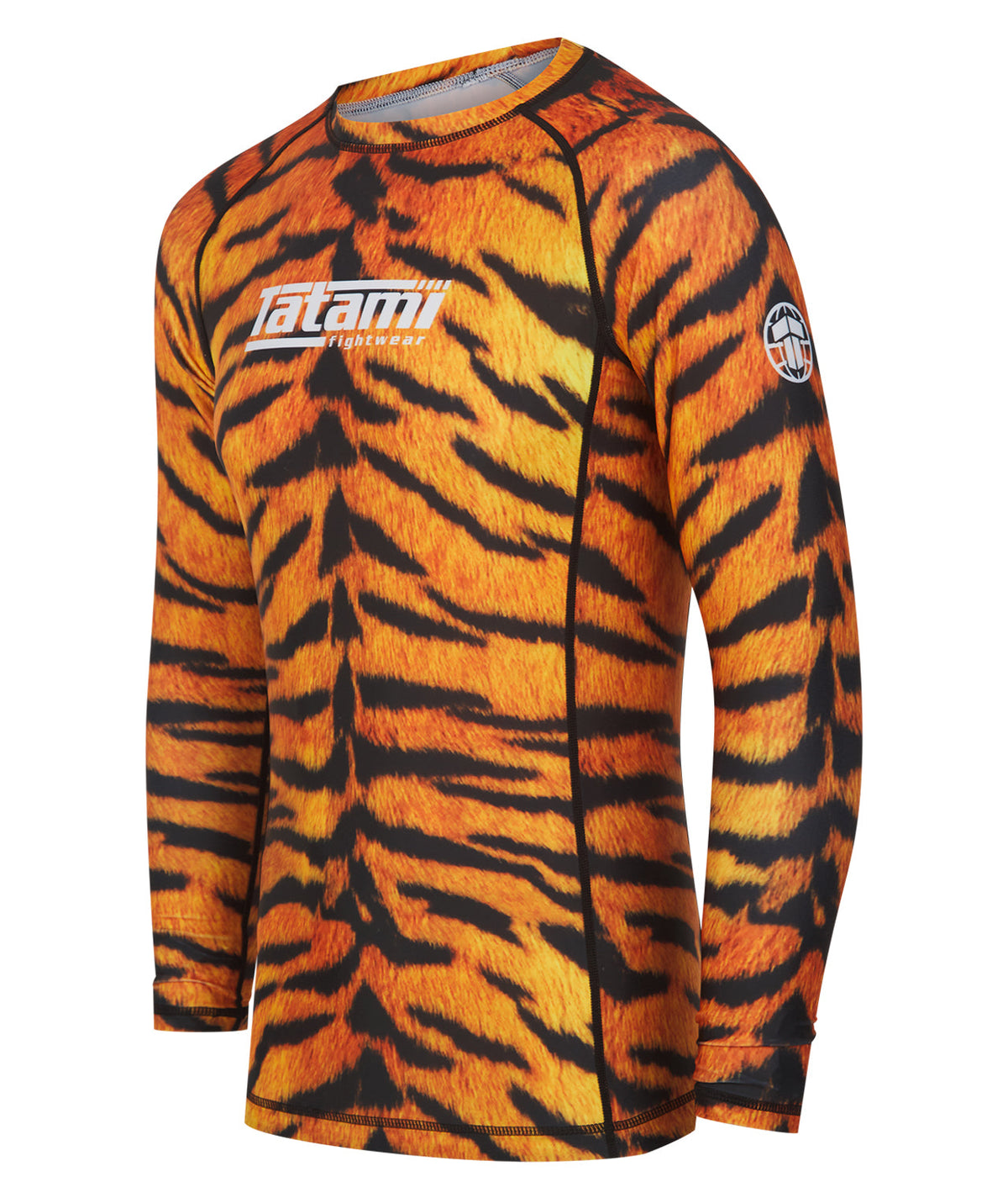Mens Helena Long Sleeve Rash Guard - Tiger