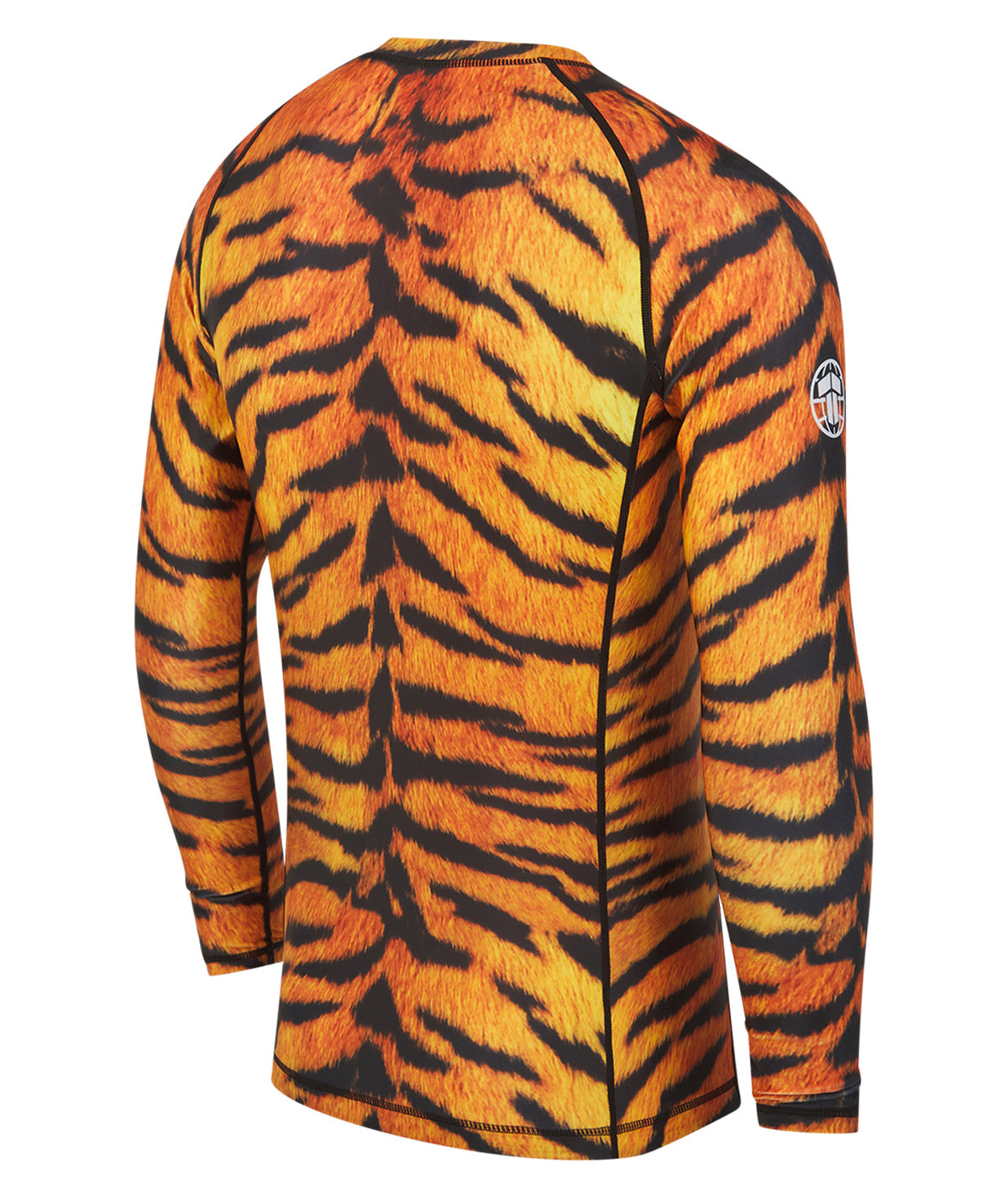 Mens Helena Long Sleeve Rash Guard - Tiger