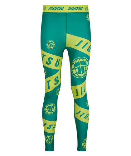 Mens Helena Taped Spats - Green & Yellow