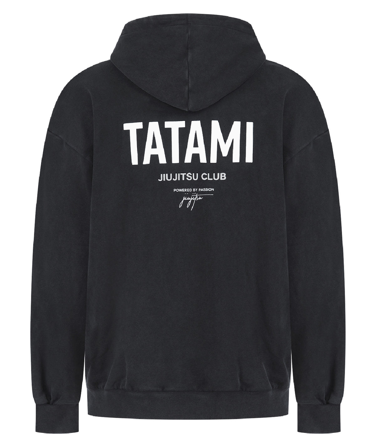 JJ Club Oversized Stonewashed Cotton Hoodie - Grey