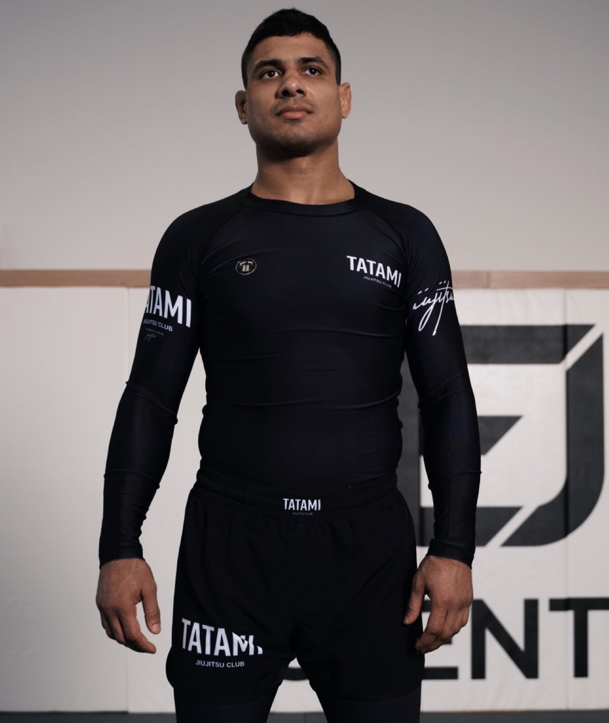 JJ Club Long Sleeve Rash Guard - Black