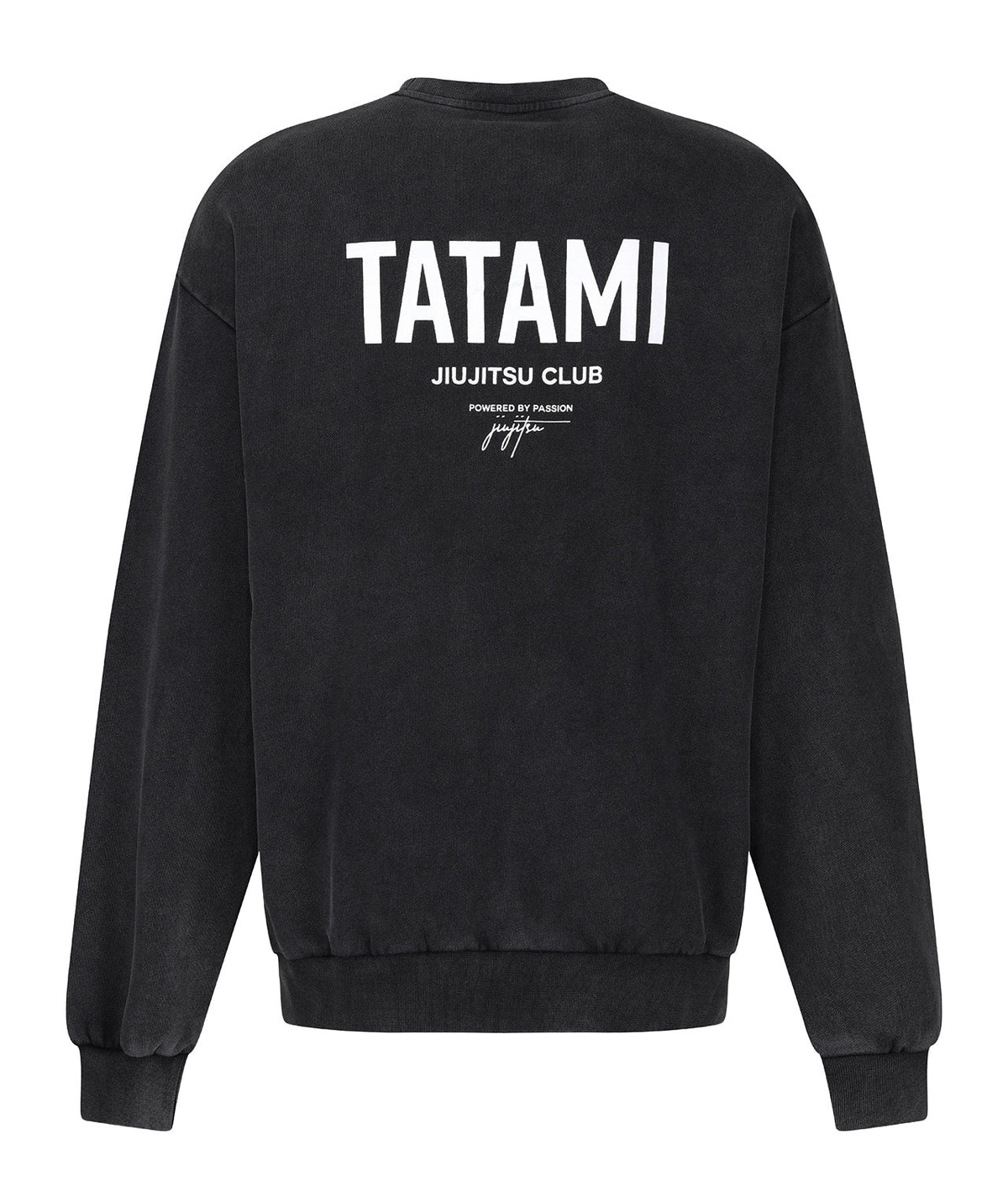 JJ Club Oversized Stonewashed Cotton Sweatshirt - Grey
