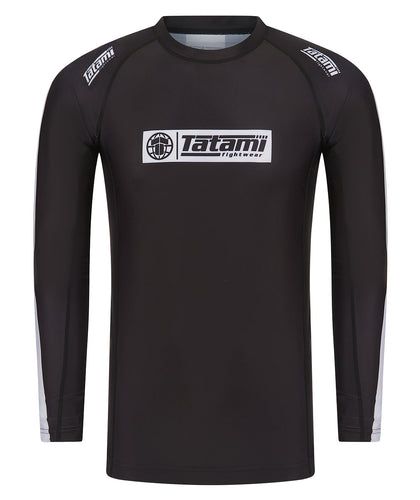 IBJJF Ranked Long Sleeve Rash Guard - Black