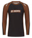 IBJJF Ranked Long Sleeve Rash Guard - Brown
