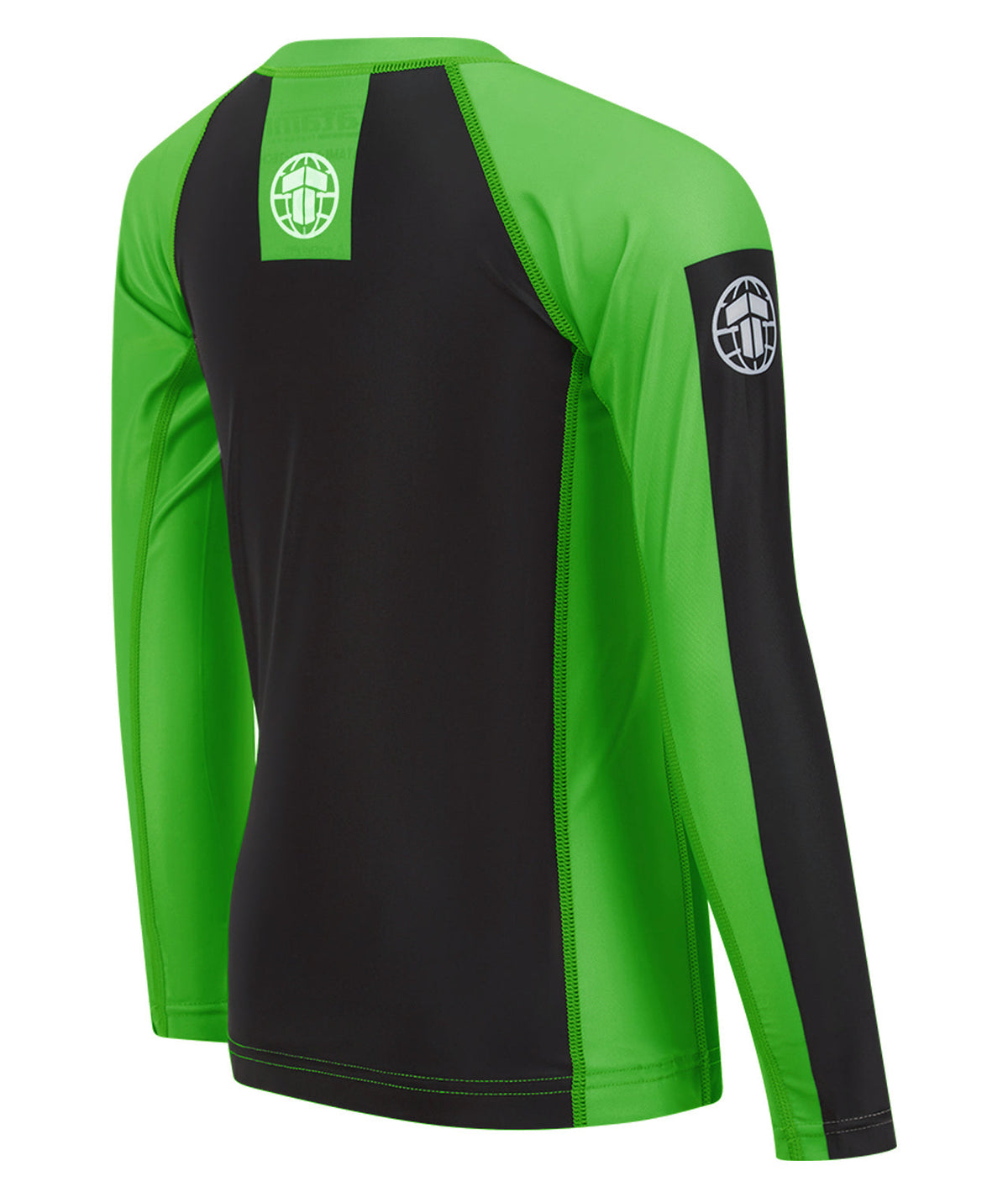 IBJJF Ranked Long Sleeve Rash Guard - Green