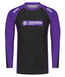 IBJJF Ranked Long Sleeve Rash Guard - Purple