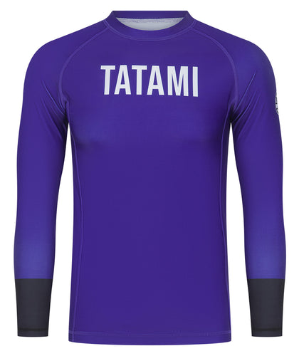 Mens Helena Ranked Long Sleeve Rash Guard - Purple