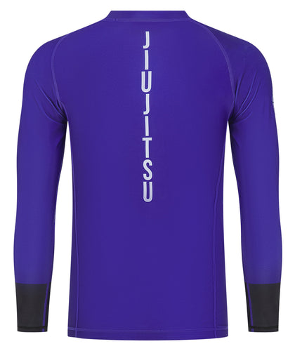 Mens Helena Ranked Long Sleeve Rash Guard - Purple