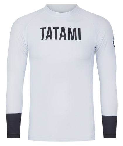 Mens Helena Ranked Long Sleeve Rash Guard - White