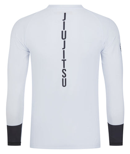 Mens Helena Ranked Long Sleeve Rash Guard - White