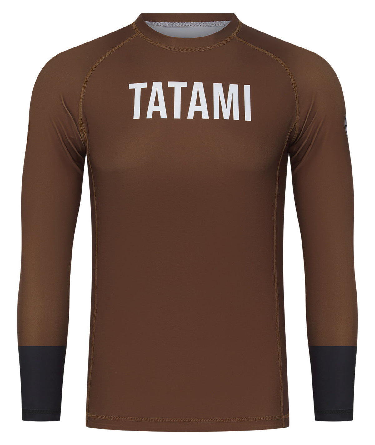 Mens Helena Ranked Long Sleeve Rash Guard - Brown